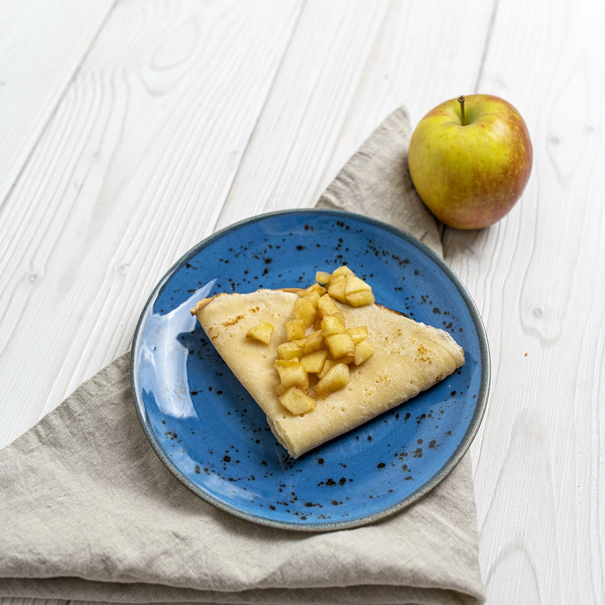 Pjatë prezantimi Fine Dine Iris 240x270mm, porcelan, set 6 copë, blu