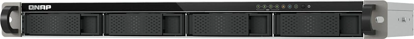 NAS QNAP TS-433EU, ARM Cortex-A55, 4GB RAM, 4 vende disqe, rack 1U