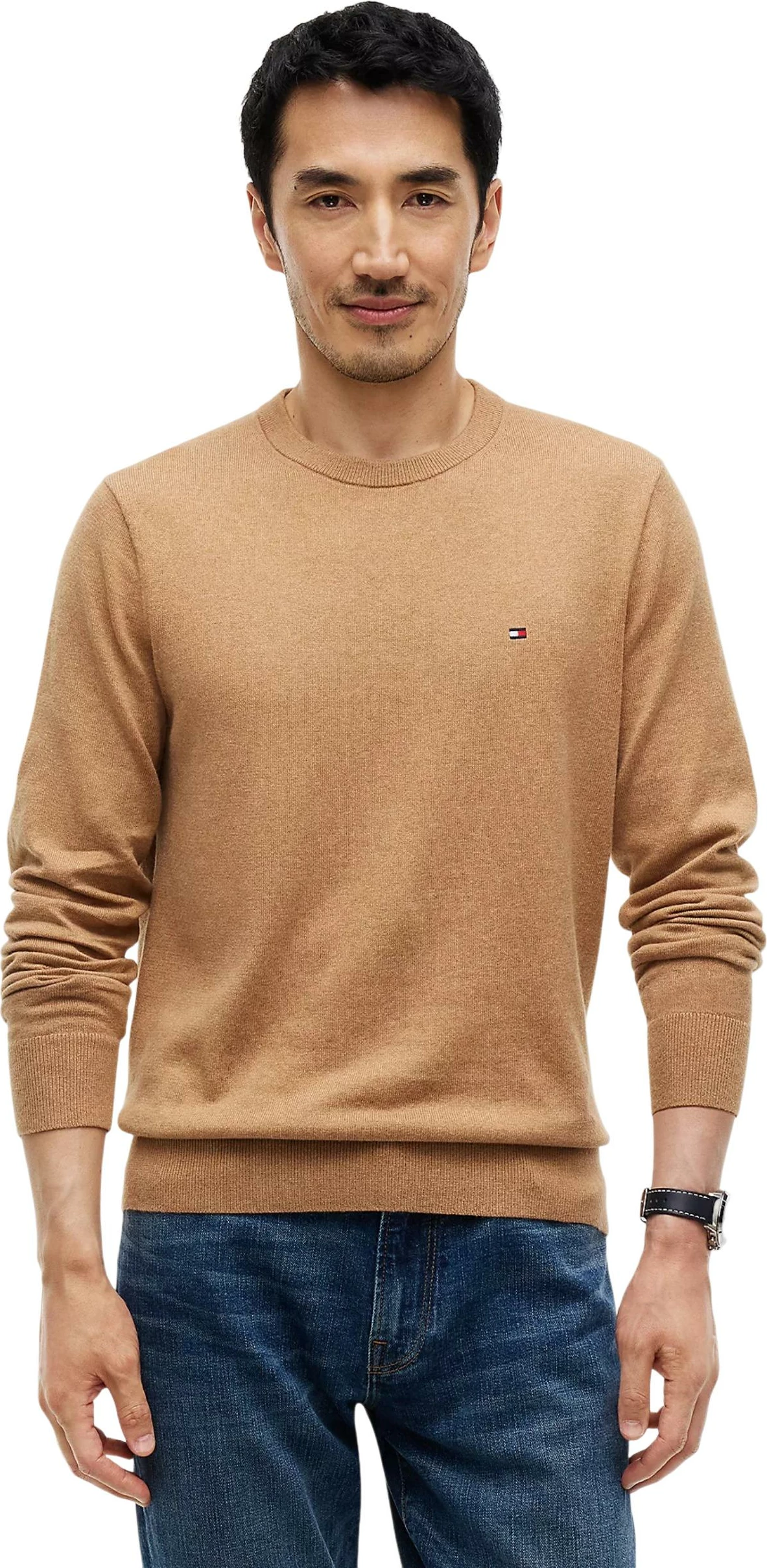 Xhemper për meshkuj Tommy Hilfiger MW0MW28046, bezhë e çelët