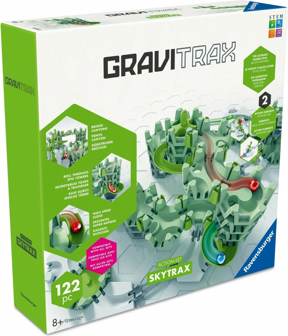 Set ndërtimi Gravitrax Skytrax M Starter, Ravensburger, 122 pjesë