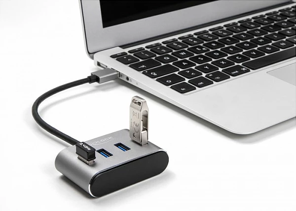 USB hub DeLOCK 4-Port USB 3.2 Gen 1 Type-A, 5 Gbps, i zi