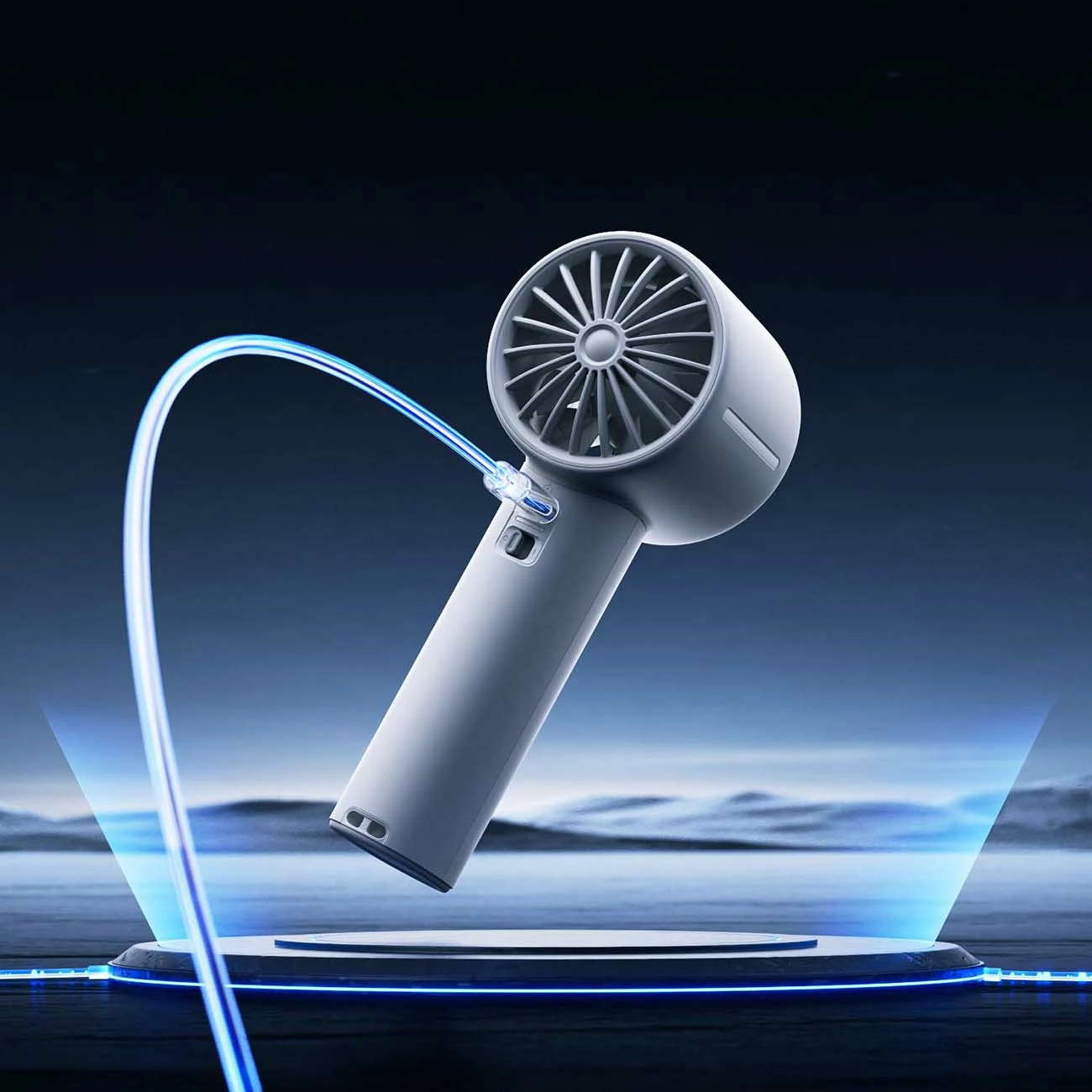 Ventilator dore Jisulife Handheld Fan 10S 5000mAh USB-C, gri