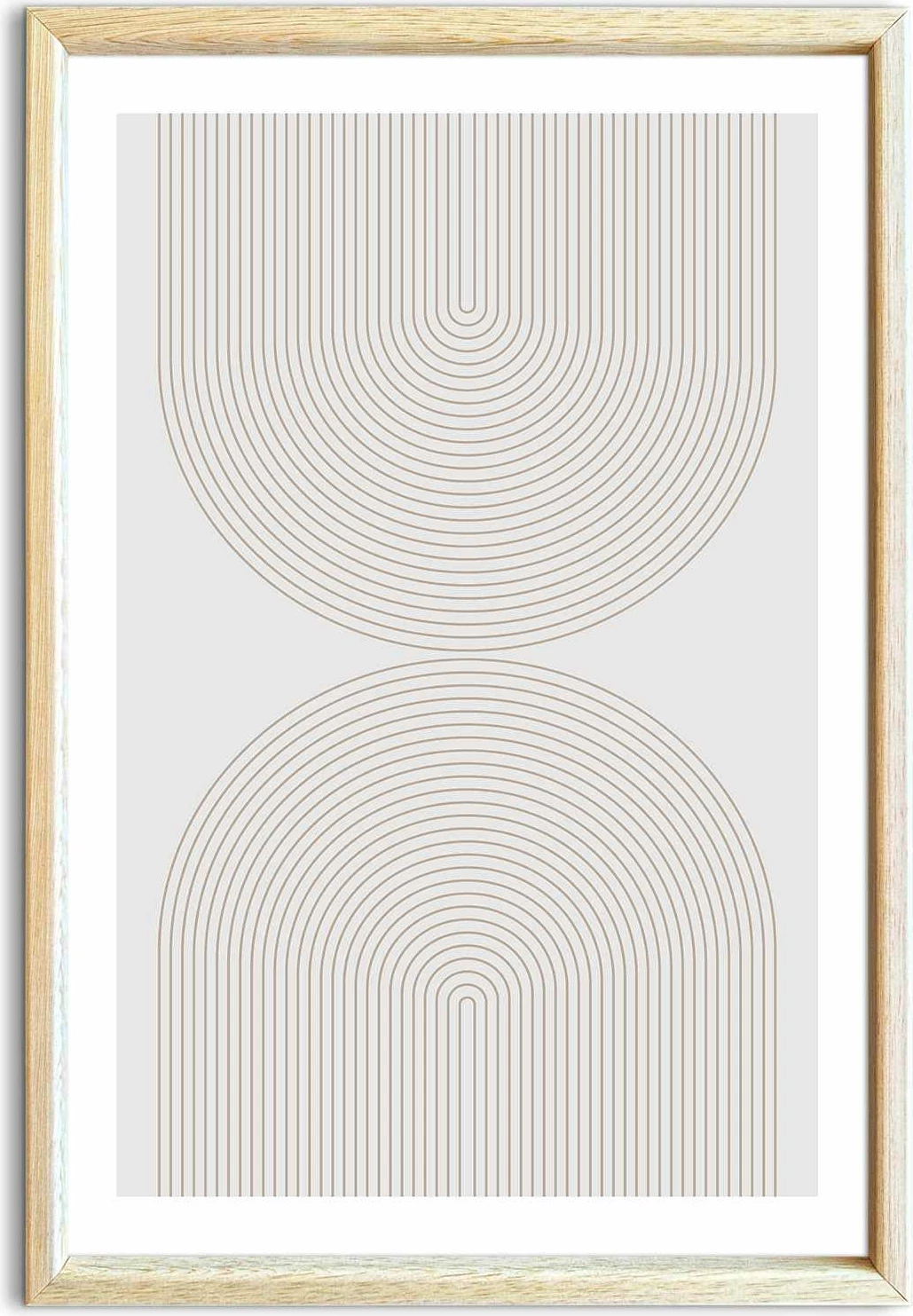 Pikturë dekorative me kornizë MDF Wallity, Ahswabisabi-014, 62x92