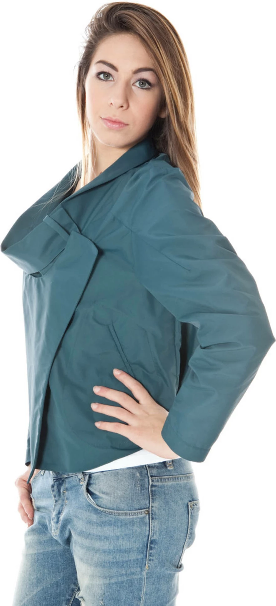 Jakne sportive femra Calvin Klein, e gjelbër