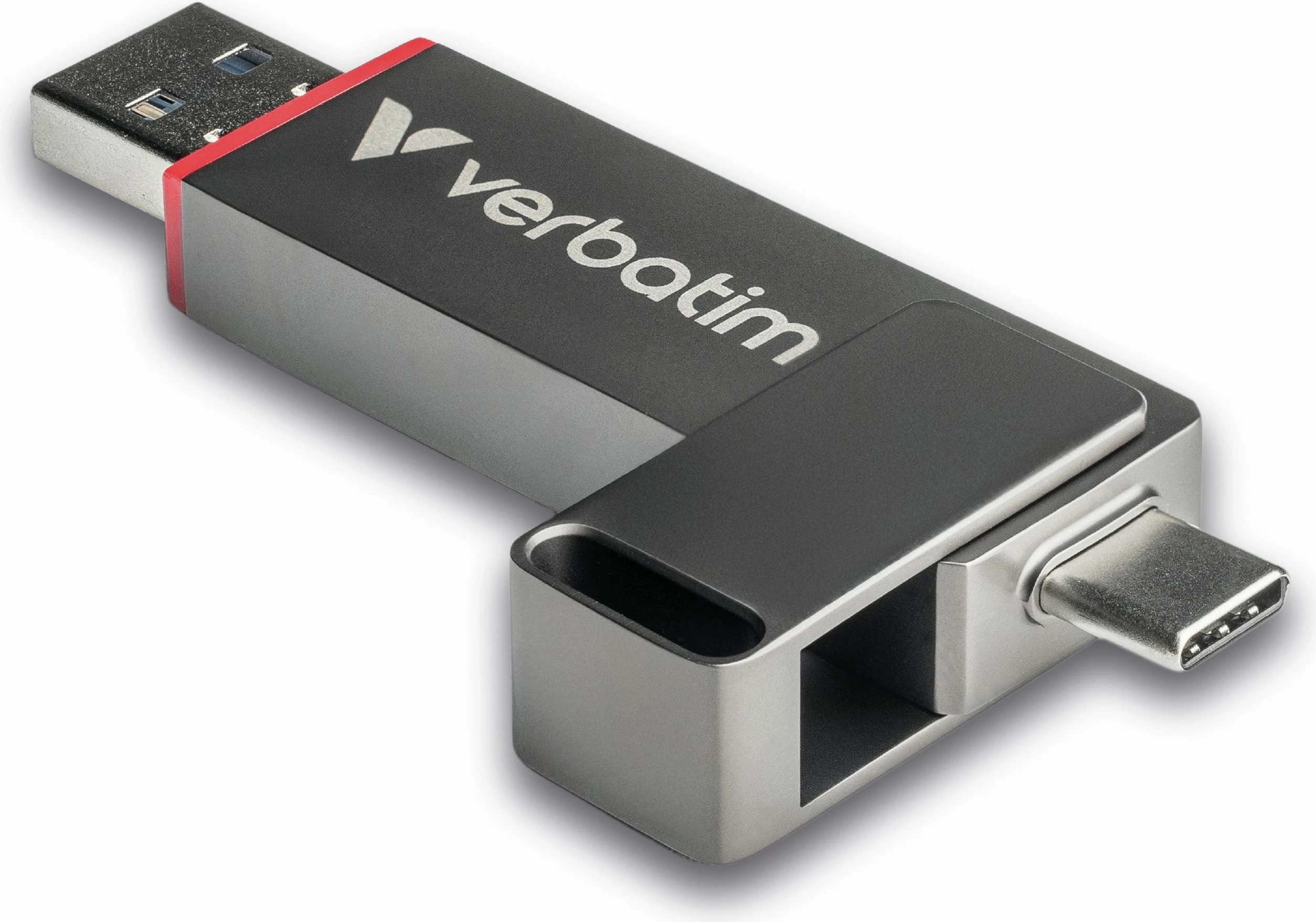 USB flash Verbatim Dual QuickStick 128GB, USB-A/USB-C, 3.2 Gen 1, gri
