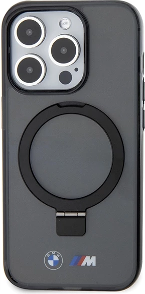 Mbështjellës BMW Ring Stand M Collection MagSafe për iPhone 15 Pro Max, i zi
