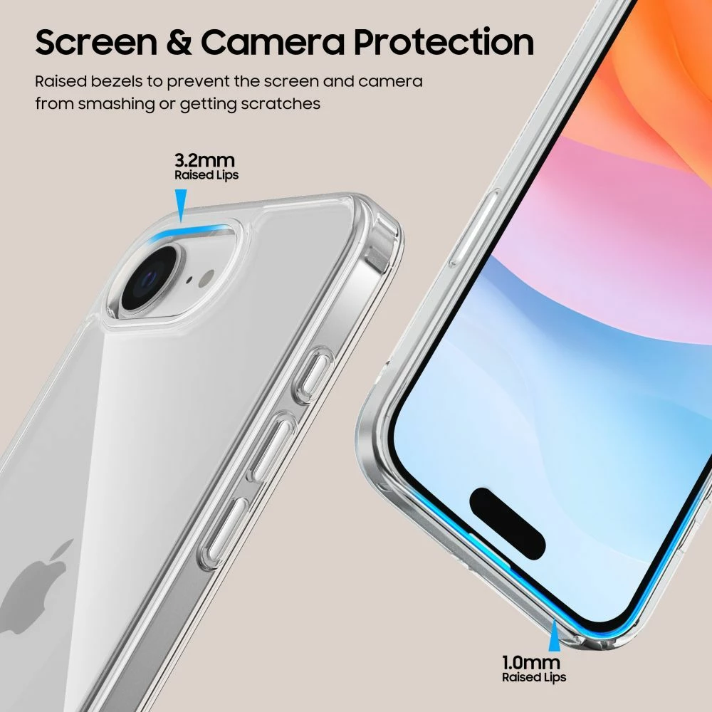 Mbështjellës Tech-Protect FlexAir Hybrid për Nothing Phone 3A Pro, Transparent