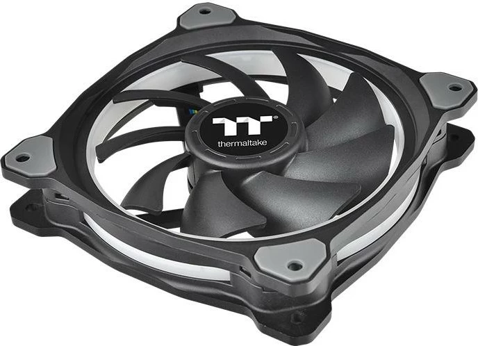 Ventilator RGB Thermaltake Riing Plus 14, 140mm, paketë 3 copë, gri