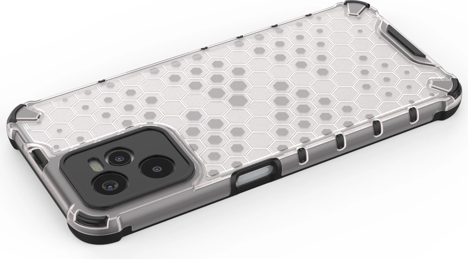 Mbështjellës Hurtel Honeycomb për Realme C35, Transparent