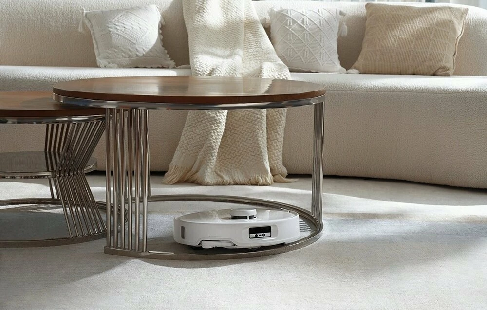 Robot pastrimi Roborock Qrevo Curv 5A1, 18.500Pa, me stacion zbrazjeje, mop rrotullues, Wi‑Fi, i bardhë, set