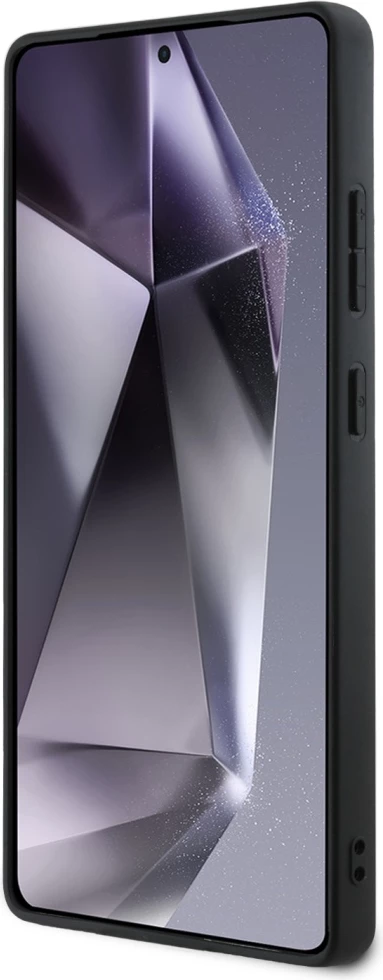 Mbështjellës BMW Leather Half Textured MagSafe për Samsung Galaxy S25 Ultra, i zi