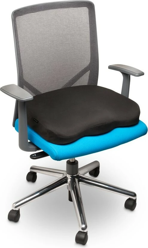 Jastëk ulëse memory foam Kensington, i zi, 442mm
