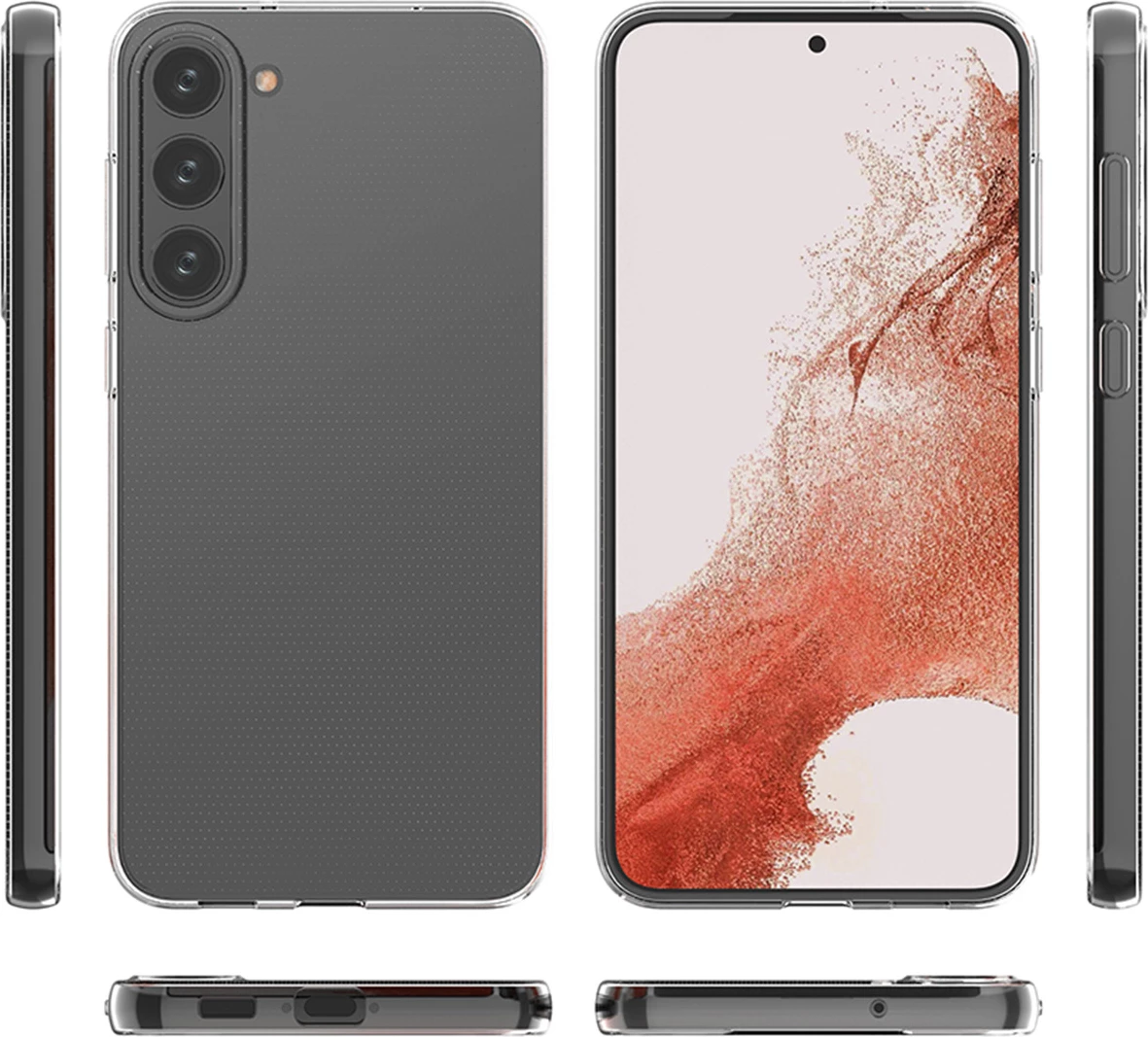 Mbështjellës Hurtel Ultra Clear 0.5mm për Samsung Galaxy S23, Transparent