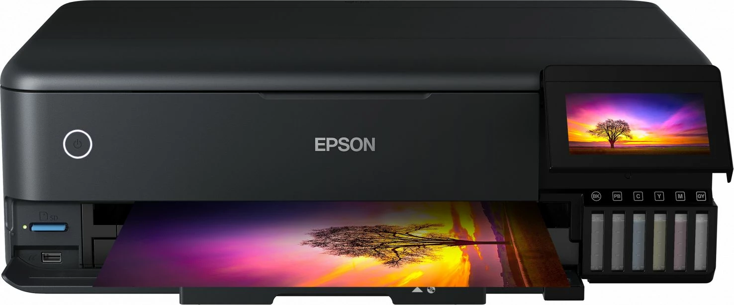 Printer multifunksional Epson EcoTank L8180 (C11CJ21402) A3+, CISS, Wi‑Fi/Ethernet/USB, 6-ngjyra, ekran touch 10.9 cm, i zi