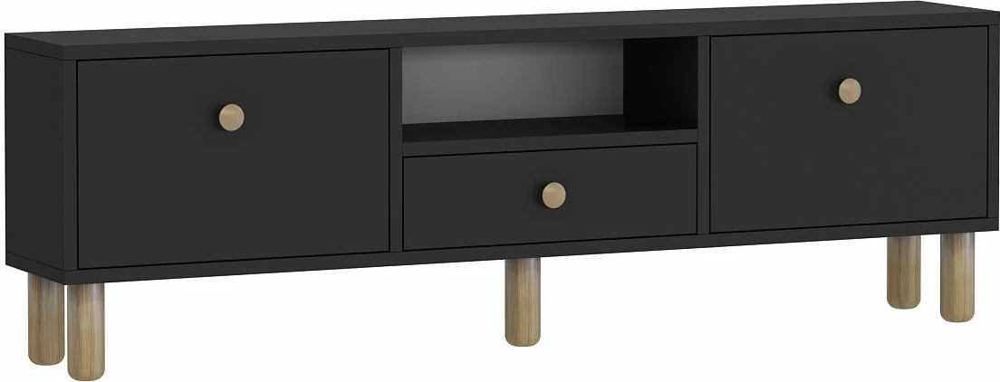 Komodë TV Skye Decor, anthracite, sapphire oak, 1310-DROP-1