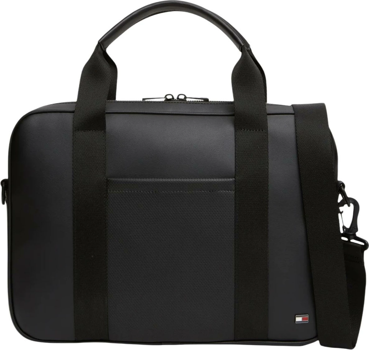 Çantë laptopi Tommy Hilfiger TH Foundation AM0AM14727 për meshkuj, e zezë