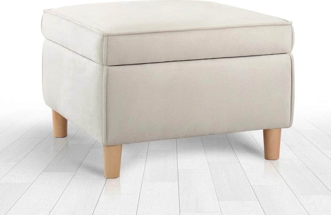 Puf Atelier del Sofa, ngjyrë krem, Roscen