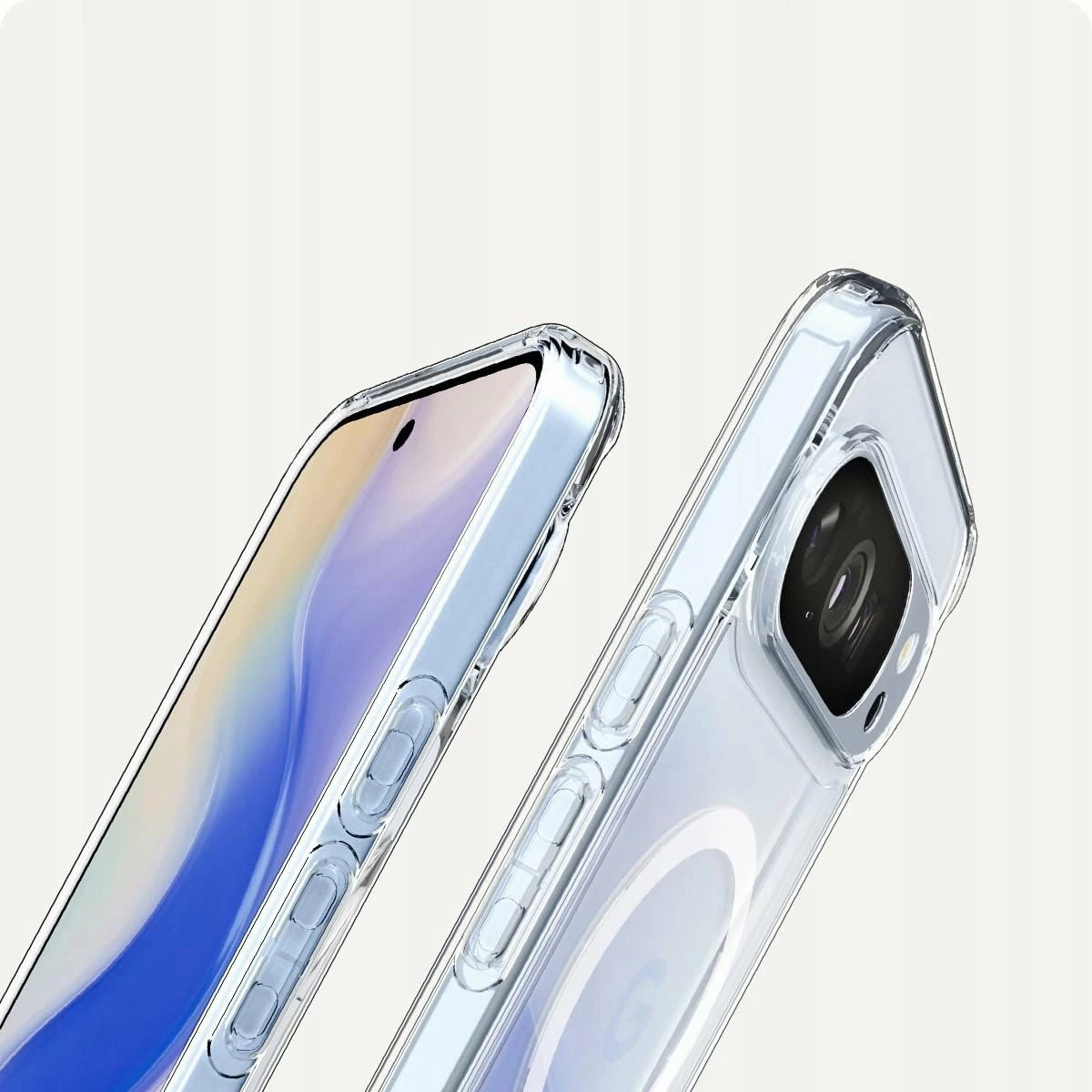 Mbështjellës Spigen Ultra Hybrid MagSafe ACS09702 për Google Pixel 10 Pro/Pixel 10, transparent i bardhë