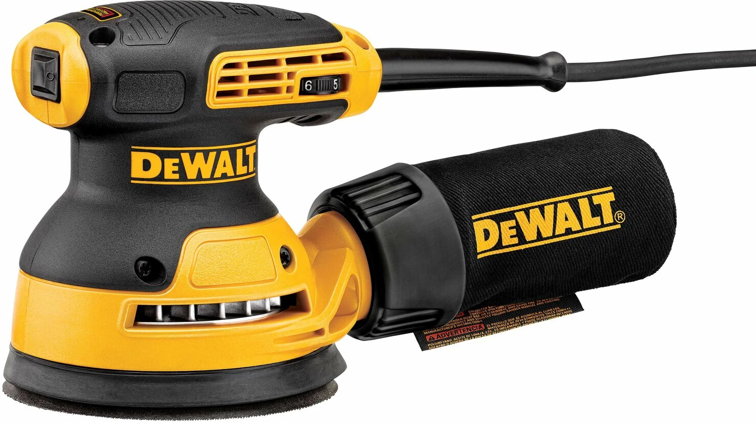 Lëmues orbital DeWalt DWE6423 280 W 125 mm, me qese pluhuri