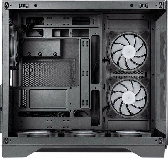 Kasë Chieftec Visio GM-30B-TG-OP Midi Tower ATX, xham i temperuar, 6x 120mm A-RGB fan, USB-C, e zezë