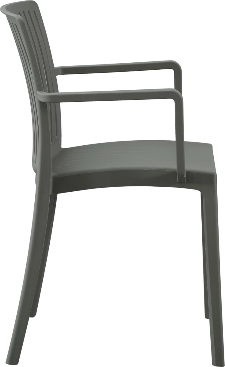 Karrige polipropileni IDA FH6127.04, ulli i errët, 41,3x54,2x81,8H cm