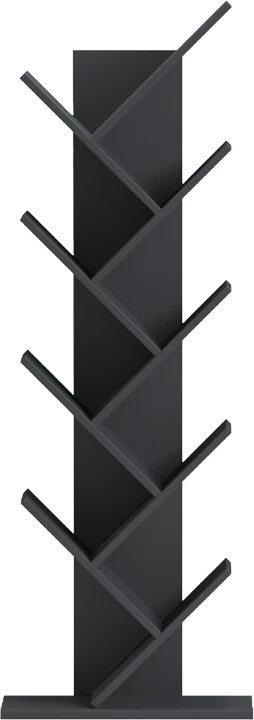 Raft librash Fyllo, ngjyrë antracit, 50x25x141.5cm