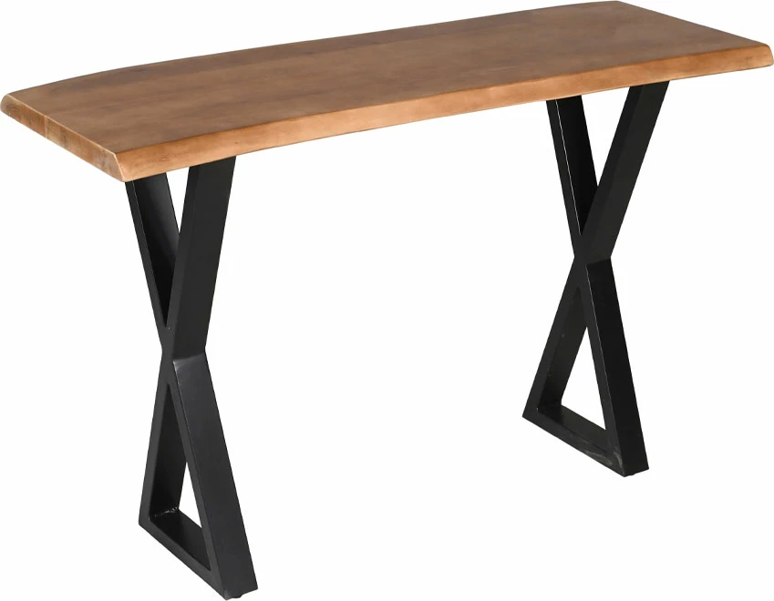 Konsolë Mingle, ngjyrë arre e zezë, 120x40x76cm