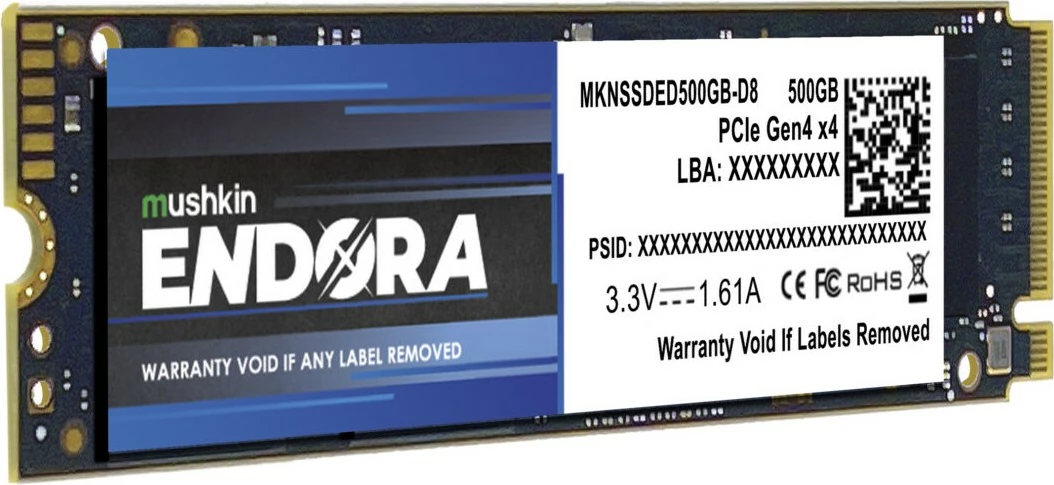 SSD M.2 Mushkin Endora 500GB NVMe PCIe4.0
