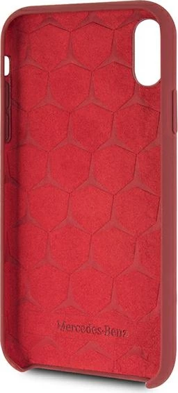 Mbështjellës Mercedes MEHCI61SILRE për iPhone XR, silikon, i kuq