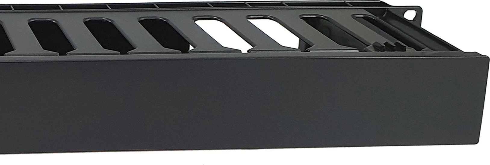 Panel menaxhimi kabllosh për rack 19 inch Equip 1U, ABS, e zezë