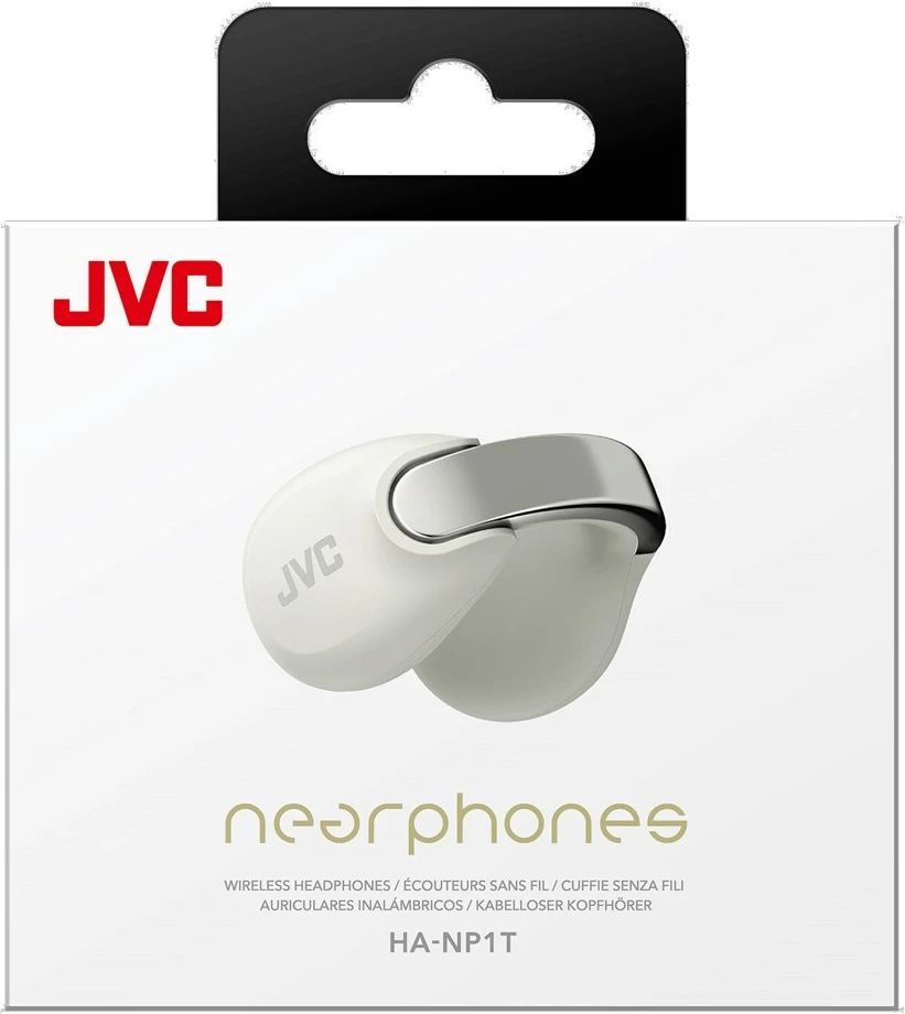 Kufje JVC HA-NP1TW, TWS earcuff, open-back, të bardha