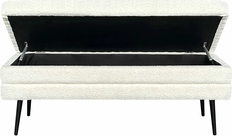 Tabure Slices me hapësirë për ruajtje, e bardhë, 110x40x44