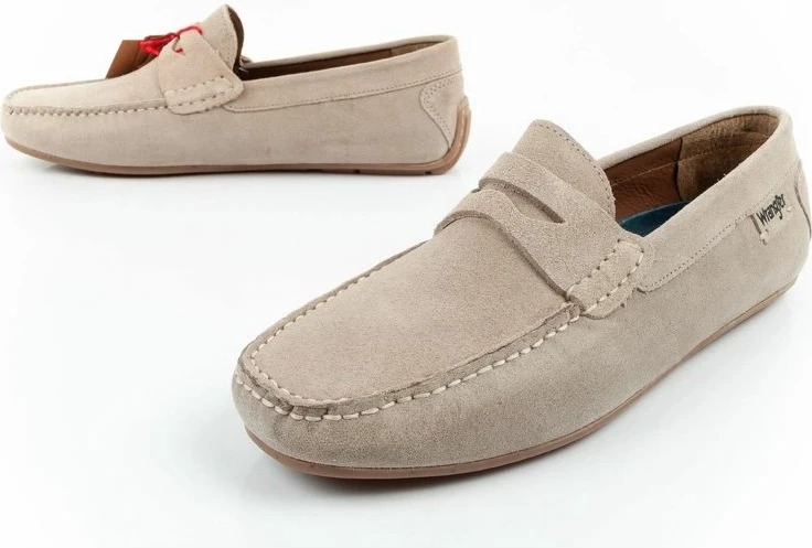 Këpucë meshkuj Wrangler Maifield Suede, bezhë