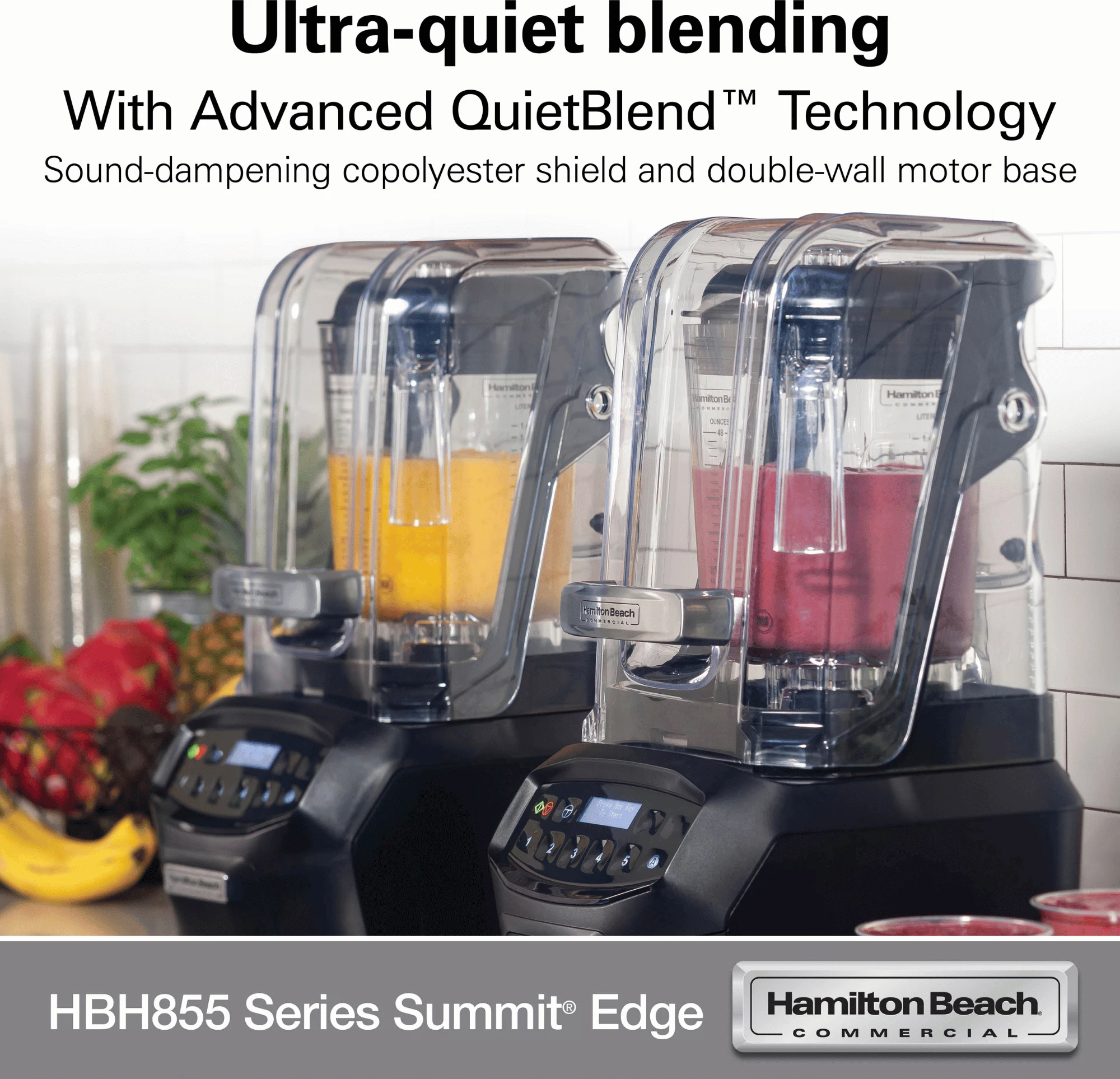 Blender profesional, Hamilton Beach Commercial, Summit Edge HBH855, 1.4 L, me Quiet Shield, i zi