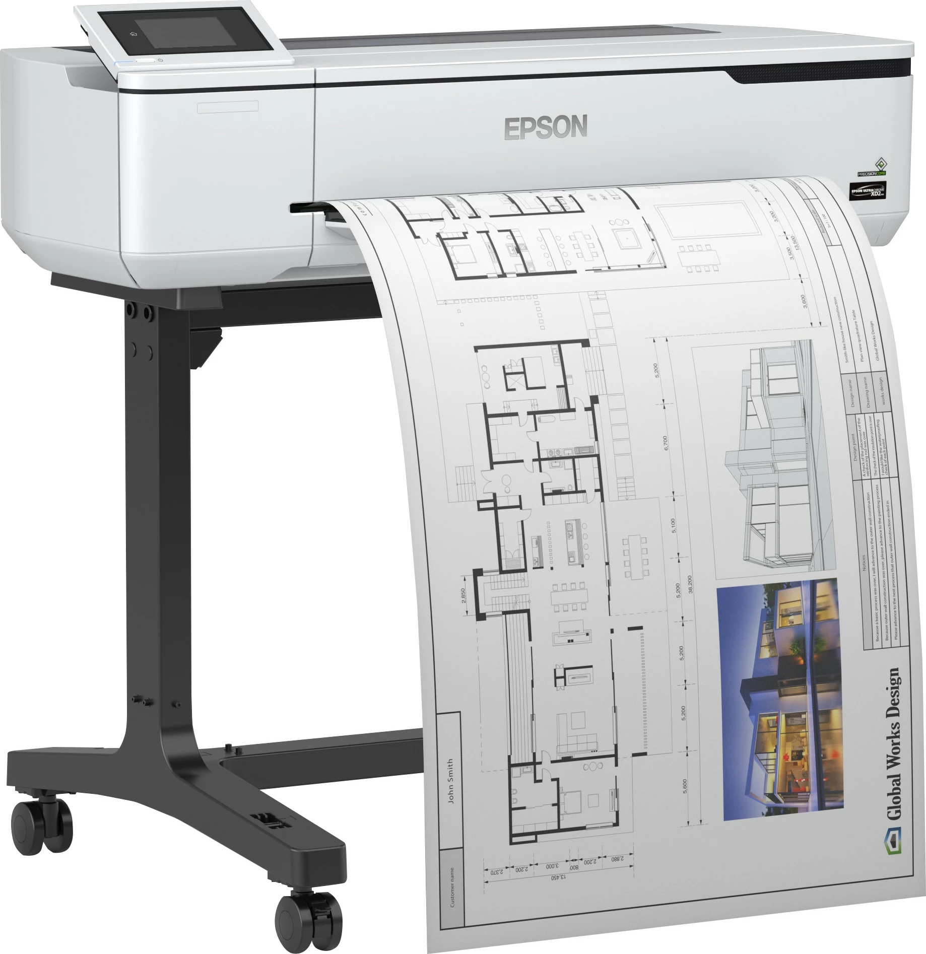 Printer Epson SureColor SC-T3100, format i madh, ngjyra, Wi-Fi, Ethernet