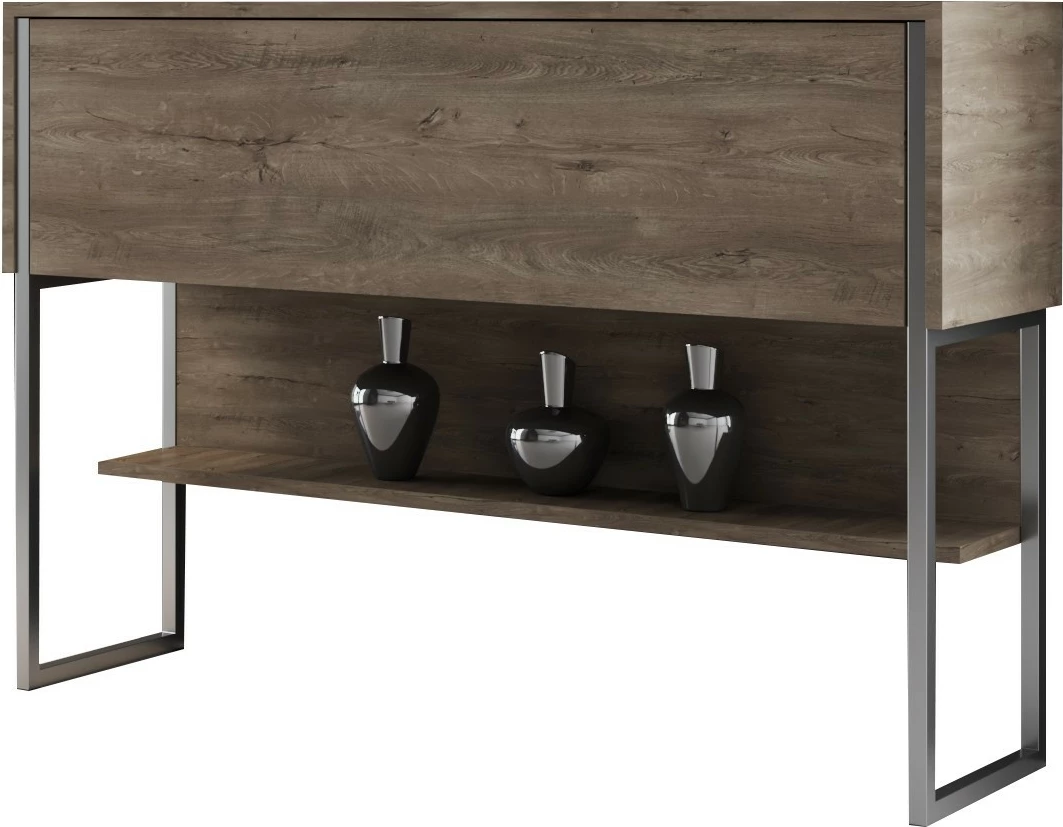 Komodë Hanah Home, Luxe, argjend dhe arre