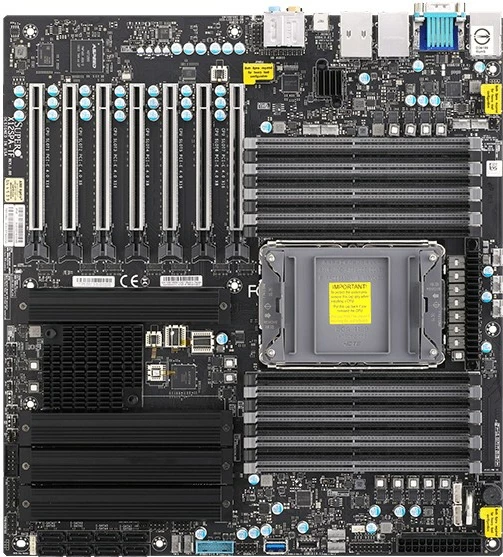 Pllakë amë Supermicro X12SPA-TF, Intel, LGA 3647 (Socket P), Intel Xeon W, W3300, DDR4-SDRAM, 4 TB