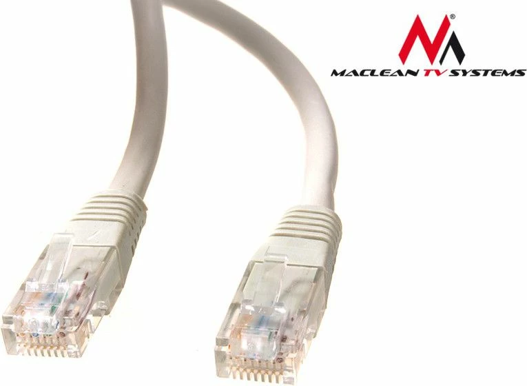 Kablë rrjeti patch cord Maclean MCTV-654 Cat6 UTP RJ45-RJ45 0.5m, gri
