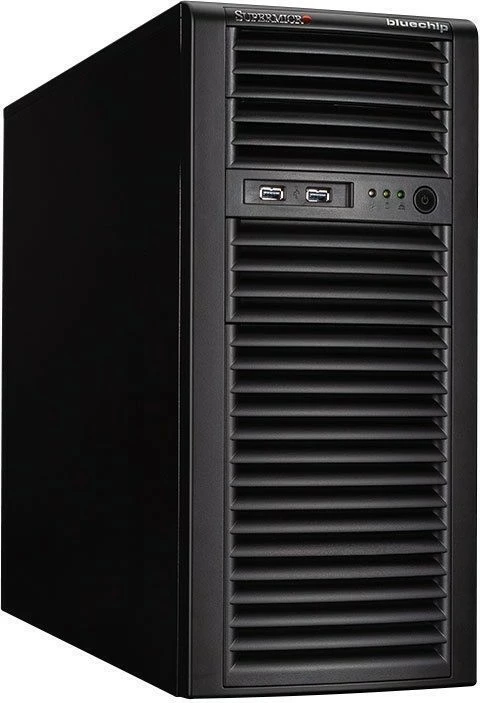 Server bluechip SERVERline T30332s, Xeon E-2414, 32GB RAM, 2x480GB SSD, tower, zi