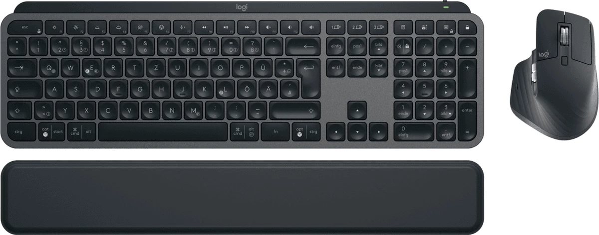 Komplet maus dhe tastierë, Logitech, MX Keys S / 920-011606, GER-layout, e zezë