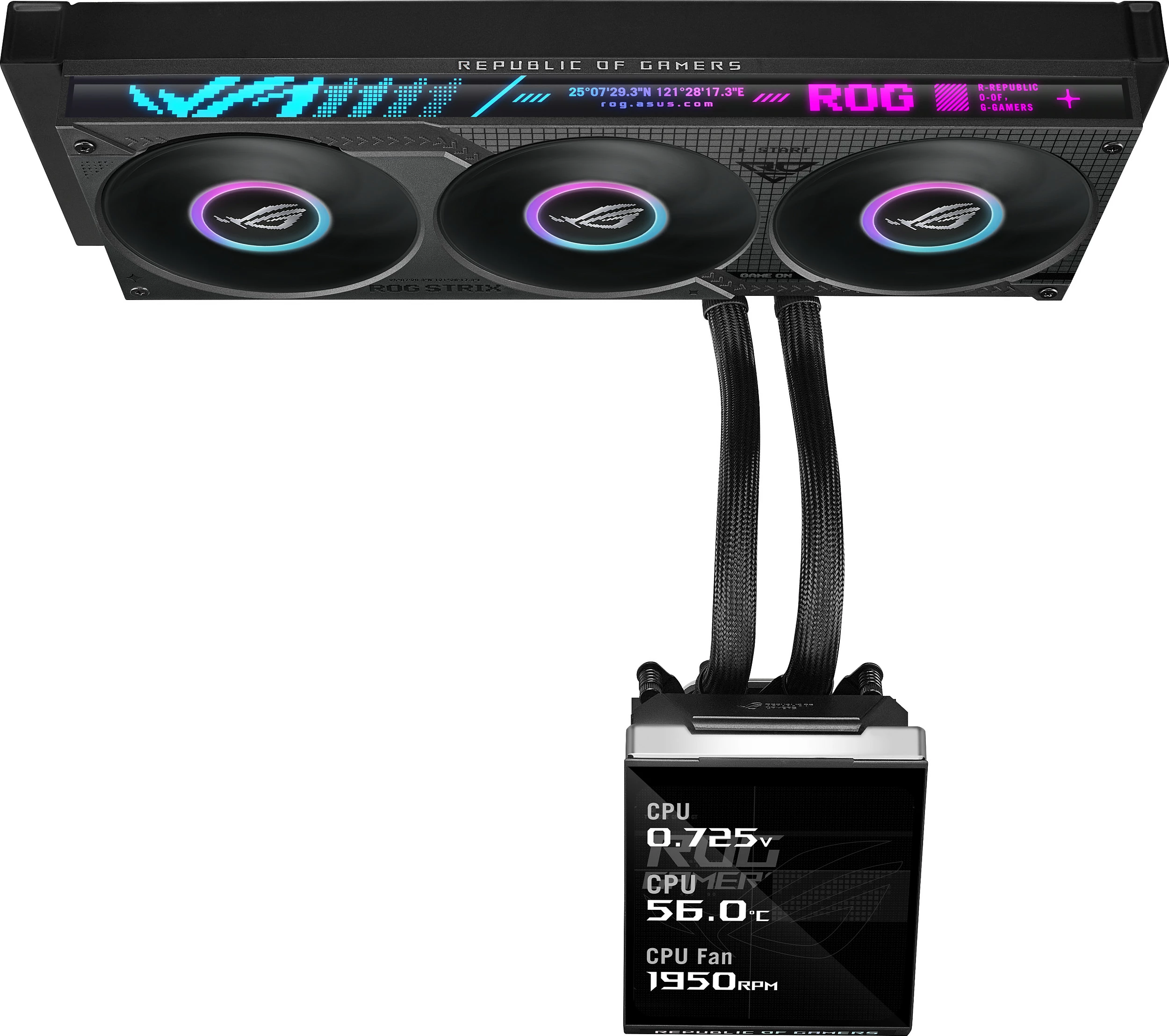 Ftohës uji AIO ASUS ROG Strix SLC IV 360 ARGB me LCD, 3x120mm, i zi