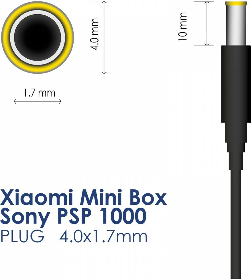 Adapter rryme AKYGA AK-PD-31 5V/2A 10W kabllo 120cm konektor DC 4.0×1.7mm i zi