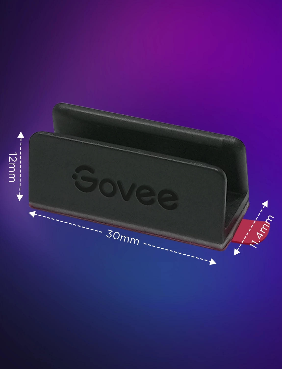 Kapëse montimi Govee Neon Rope Light 2 Bracket, set 20 copë, e zezë