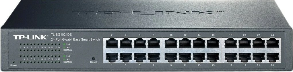 Switch TP-LINK TL-SG1024DE, 24 porta Gigabit, rackmount, i zi
