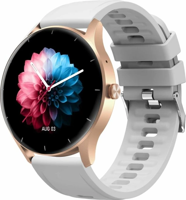 Smartwatch Gravity për femra, rose gold-white