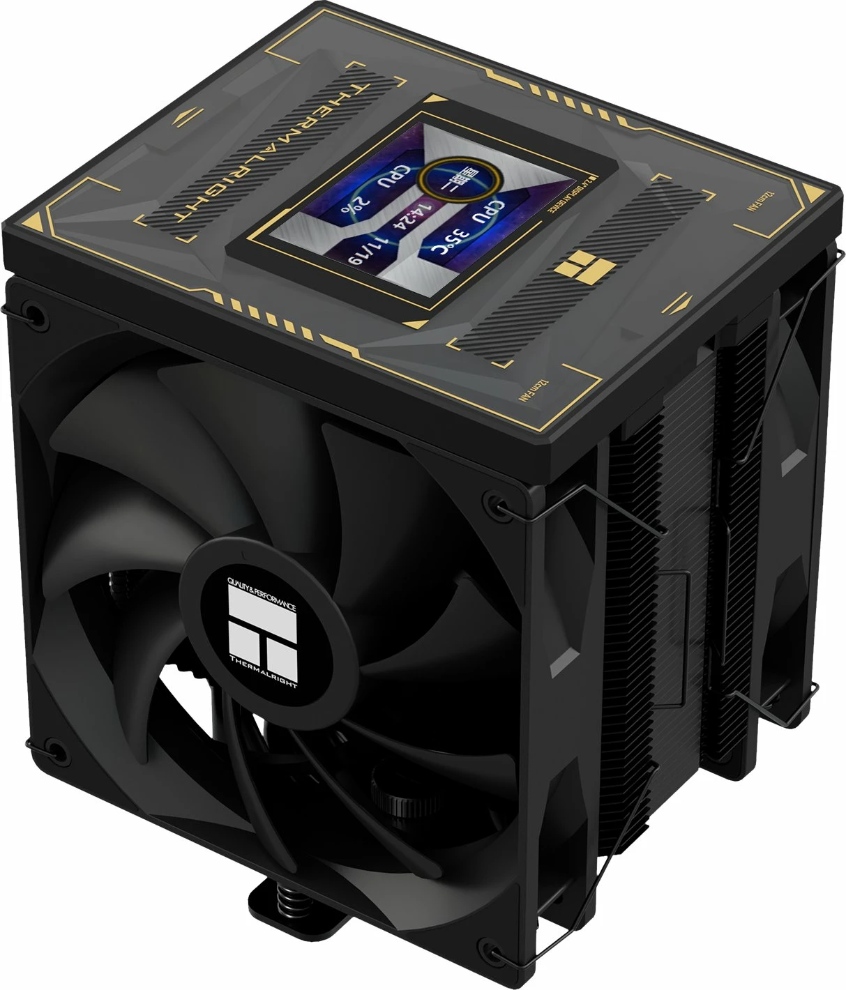 Ftohës CPU Thermalright Burst Assassin 120 Vision, 2x120mm, LCD, 6 heatpipe, i zi