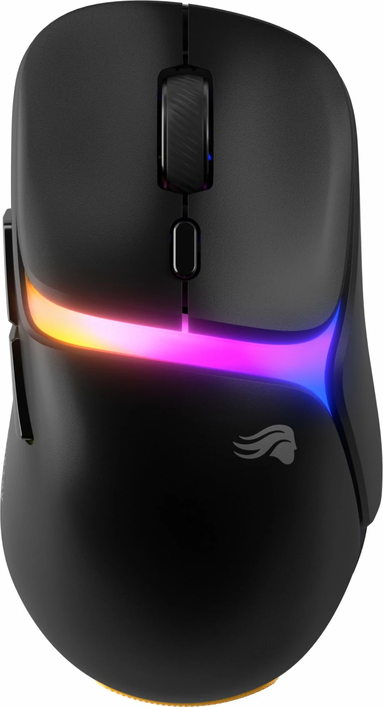 Maus gaming Glorious Model D3 Wireless (GLO-D3-WL-BLK), 30.000 DPI, 8.000 Hz, Bluetooth/2.4GHz/USB, RGB, 6 butona, i zi