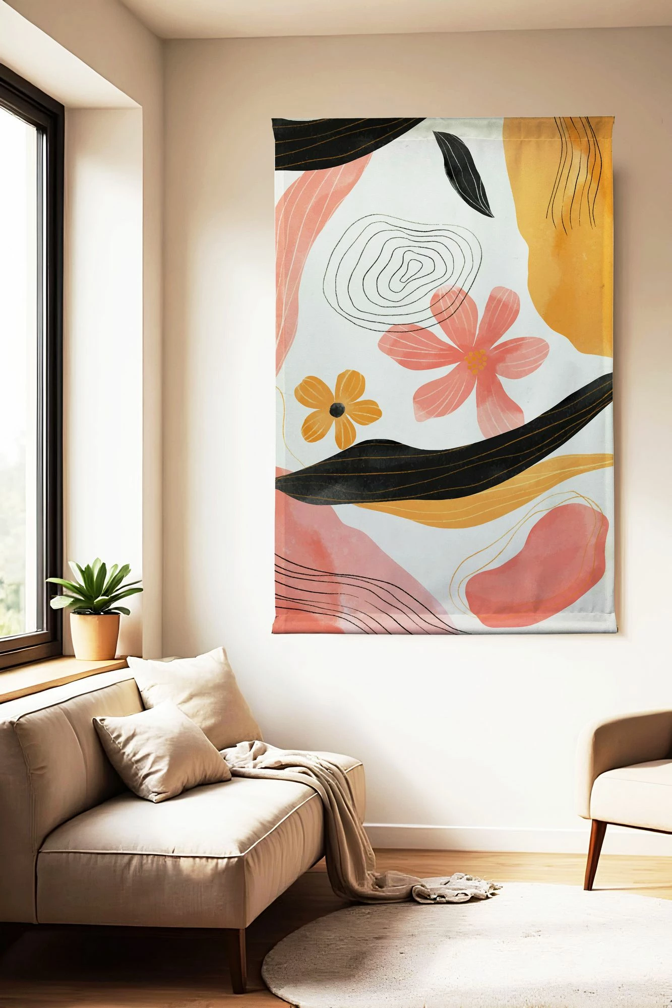 Pikturë dekorative poliestër Wallity, Polybaby 13, 70x120cm