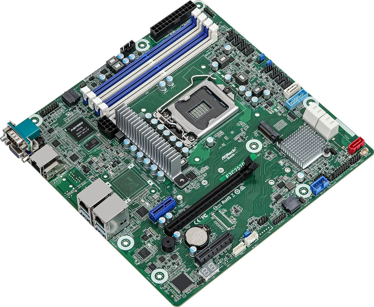 Pllakë amë Asrock E3C252D4U, Intel C252, LGA 1200 (Socket H5), micro ATX