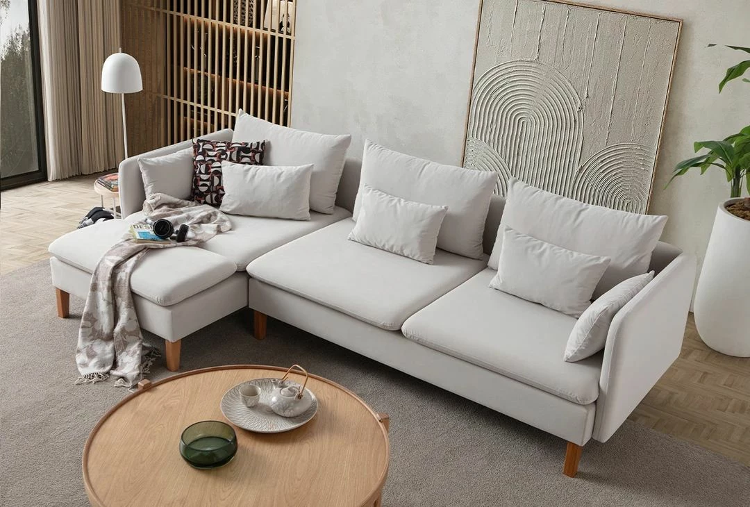 Këndare Flexy Relax, kadife krem, Atelier del Sofa